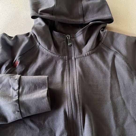 Rhone Jacket Mens Medium Blue Activewear Performance Full Zip Hooded - Picture 1 of 10